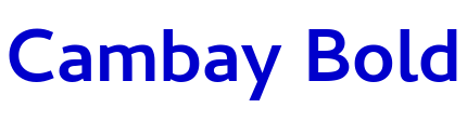 Cambay Bold フォント